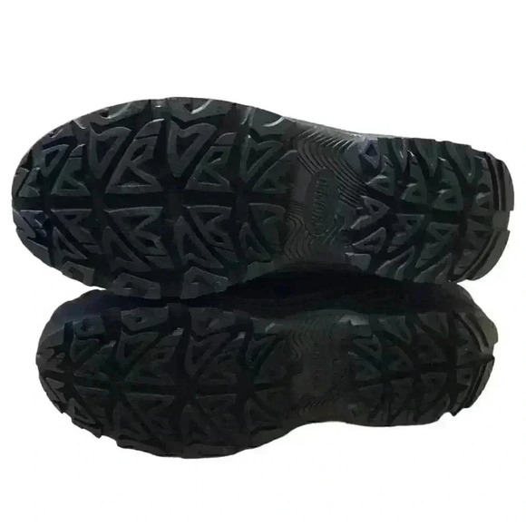 Khombu Men 13 Waterproof Insulated Lace Up Drawstring Snow Boots Black Vegan NEW - Picture 7 of 8